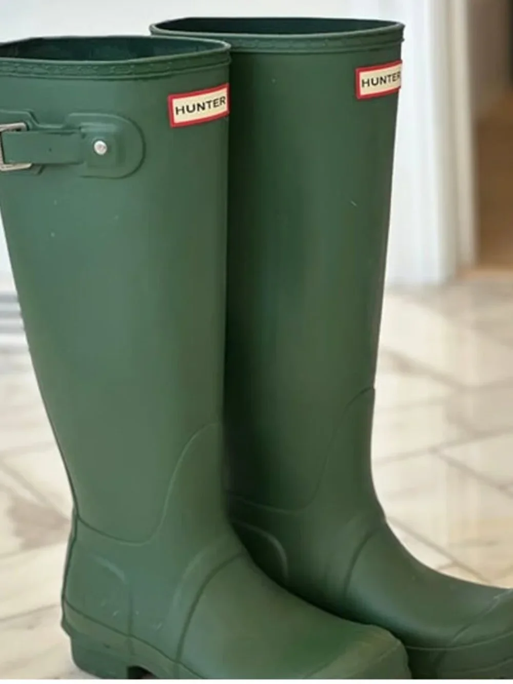 NWOT Hunter Women's Original Tall Rain Boots - Green size 6